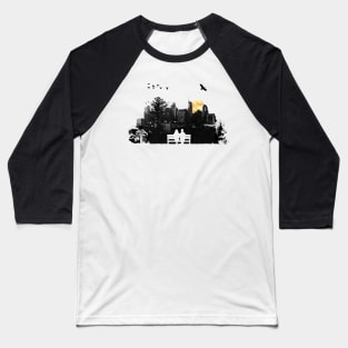 City Moonrise Baseball T-Shirt